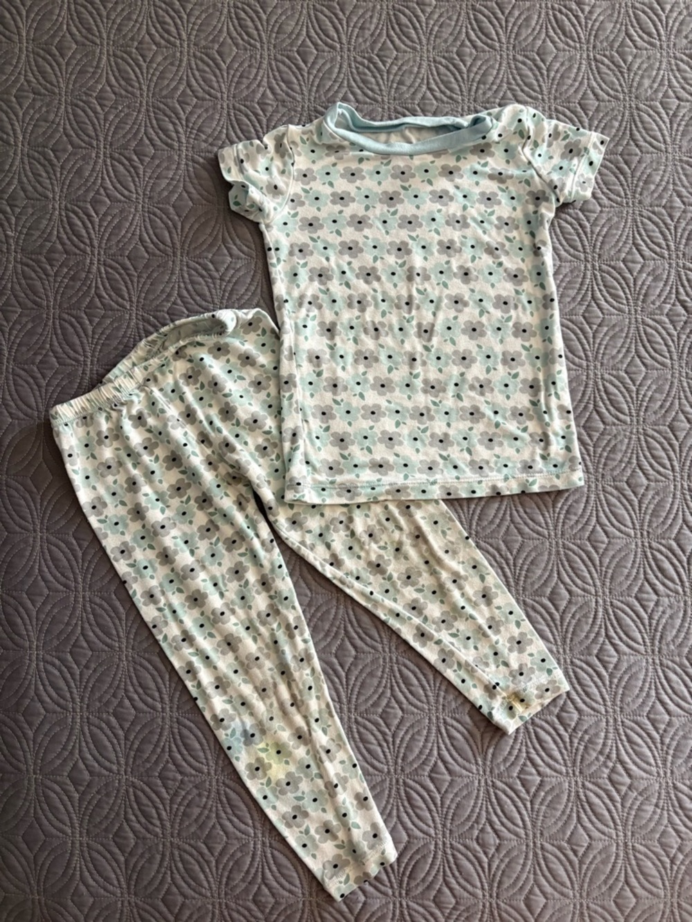 Kickee pants two piece hydrangea pajamas